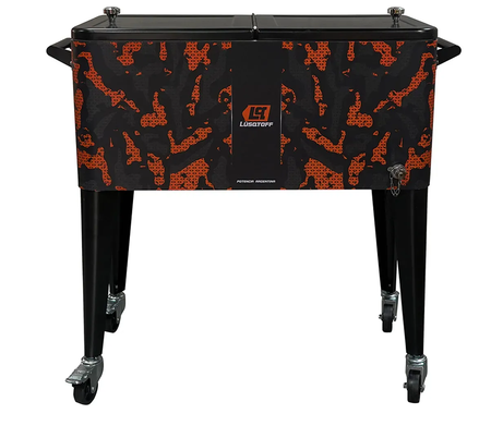 Heladera Conservadora 80lts Lusqtoff Lqh120201-lc Inox Camo Negro/naranja