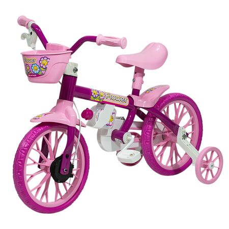 Bicicleta R12 Nathor con cantimplora Rosa