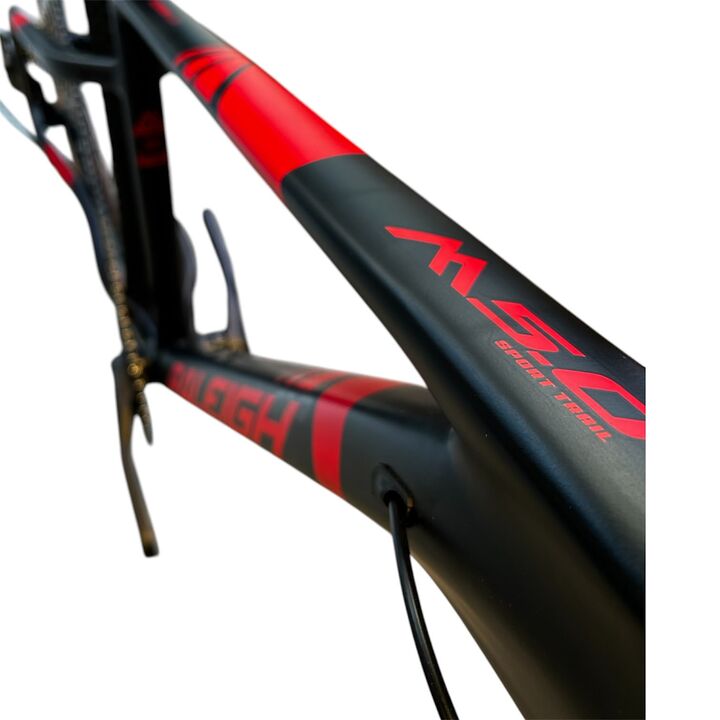 Bicicleta Raleigh Mojave 5.0 /Talle: 17"/M _ Negro/Rojo_Cuadro de Aluminio/12Vel Shimano/MonoPlato/Rod.29_ Línea 2026 - Vista 3