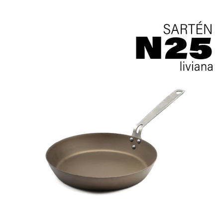 Sarten de Hierro Kankay N25 Antiadherente Lite Curada