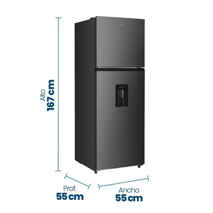 Heladera Philco PHNT267XD2 Top Mount Dispenser No Frost 281L Inox - Vista 2