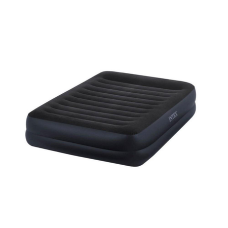 Colchon Inflable Electrico Intex Dura Beam 2 Plazas Sommier Azul