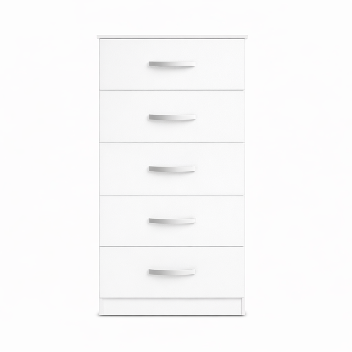 Comoda Cajonera 5 Cajones Blanco Mate Maximo Family - Vista 4