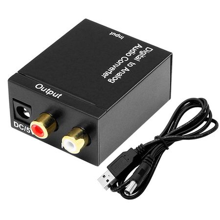 Convertidor Audio Digital A Analogico Coaxial Optico A Rca