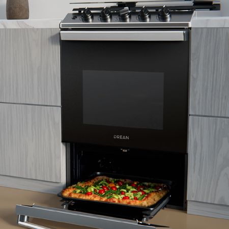 Cocina Multigas 56 cm Inoxidable con Encendido Eléctrico Drean CD5614AI0