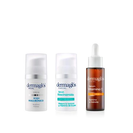 Set Serum Acido Hialuronico+Niacinamida+Vitamina C Dermaglos