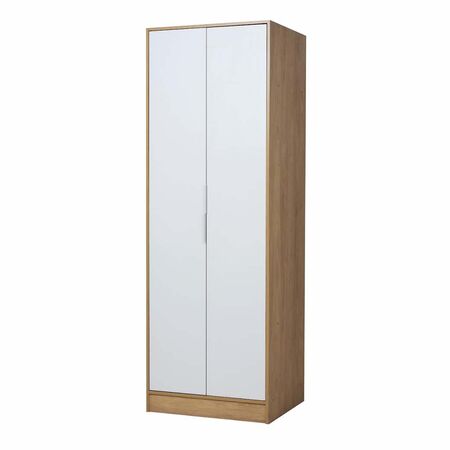 PLACARD MURANO DE 70 CM CON 2 PUERTAS HICKORY / BLANCO