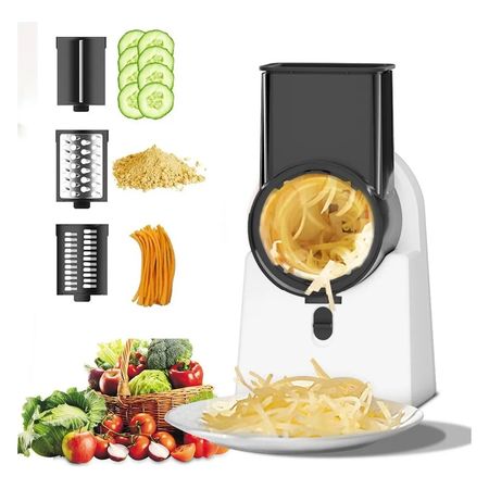 Picadora Cortadora Trituradora Verdura Vegetal Carga Usb Cts Blanco