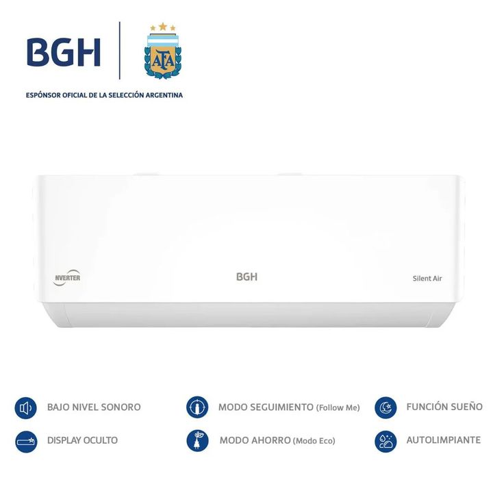 Aire Acondicionado Split Inverter BGH 5250w Frio Calor R32 BSI52WCLW - Vista 3
