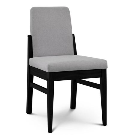 Silla de Comedor Baku Tapizado Sunny Perla lustre Wengue Espacity