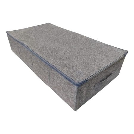Organizador Con Tapa Guarda Ropa Almacenamiento Vivendi Gris Gris