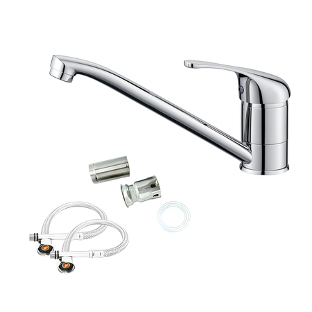 Griferia Canilla De Cocina Monocomando Novohome Cromado