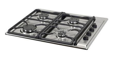 Anafe a gas LONGVIE A6600XF 60cm acero inox rejilla fundicion A+