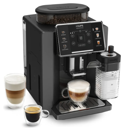Cafetera Superautomática Krups Sensation Milk EA912 con Molinillo Jarra de Leche Milk Maestro 6 Bebidas Pantalla Táctil Negra - Vista 1