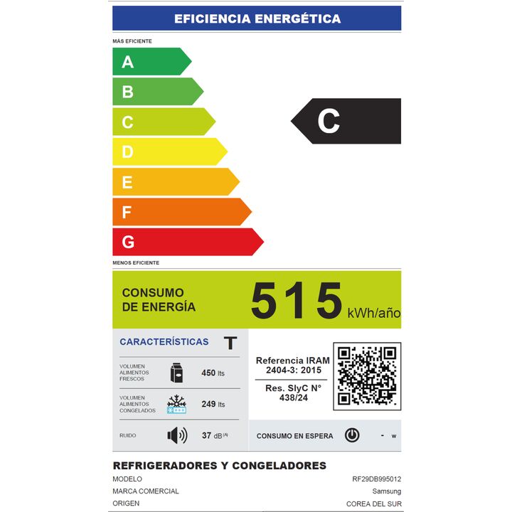 Heladera Samsung Bespoke RF29DB995012BG 699L con Pantalla - Vista 11