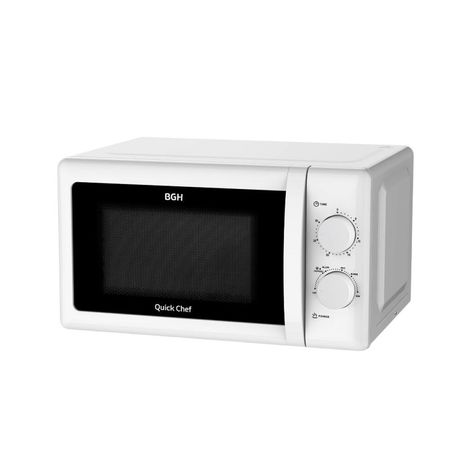 MICROONDAS BGH B120M20I - BLANCO 20 LTS, 700w, MECANICO (PIH049518)