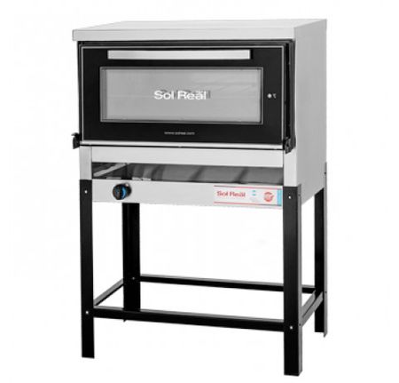 HORNO PIZZERO SOL REAL 067V GAS NATURAL HORNO VISOR 06 MOLDES - 4605817
