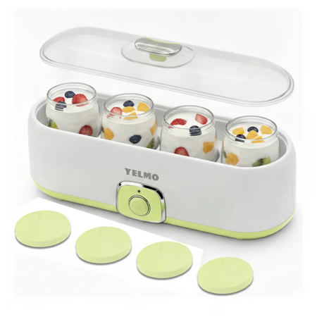 Yogurtera Yelmo YG-1704 4 Jarros de Vidrio