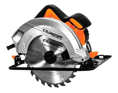 Sierra Circular Eléctrica Disco Lusqtoff CSL1500-8 185mm 1500Watts 50Hz 5500 RPM