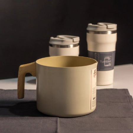 Jarro Hervidor Antiadherente Cerámico 14 Cm Hudson Harmony Beige