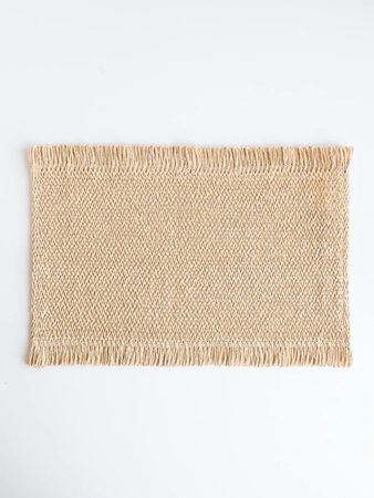 Set De 6 Individual Flecos Miuri 30x45cm Natural Marrón