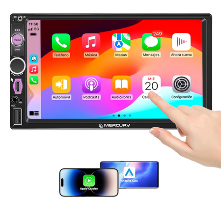 Pantalla Stereo Bluetooth Android Auto Carplay 7 Pulgadas