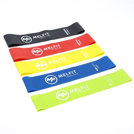 Kit De 5 Bandas Elásticas Isométricas Pro Melfit Fitness