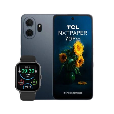 Combo TCL 70 Pro NXTPaper 5G 8+256GB Stellar Blue + Smartwatch Dekkin IP67