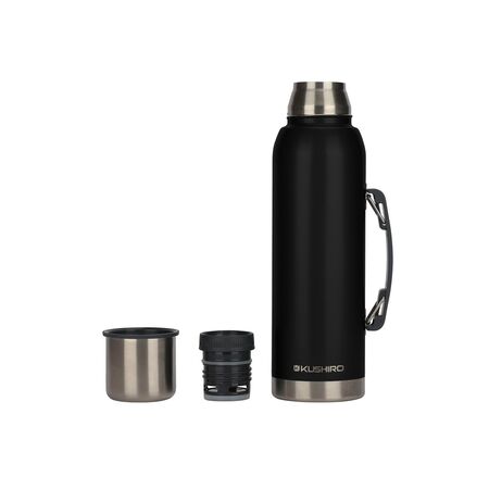 Termo Kushiro 1000 ml con Manija 24 h Negro