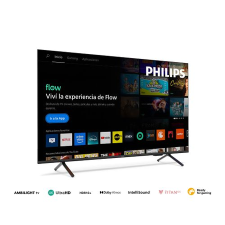 TV PHILIPS 55" SMART QLED 4K AMBILIGHT 55PUD82