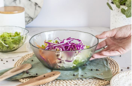 2 Ensaladeras vidrio vint