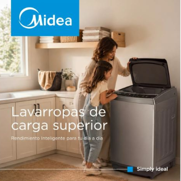 MIDEA LAVARROPAS C/SUPERIOR 7.5KG MLS-75GE04N SILVER - Vista 10