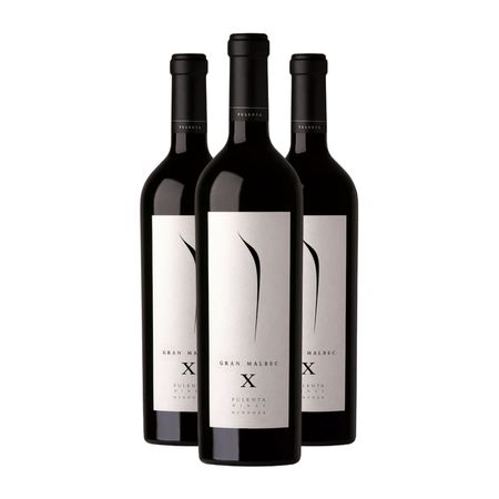 Vino Tinto Pulenta Estate Gran Malbec 750 ml Caja x 3