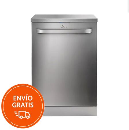 Lavavajillas Midea Inox 14 Cubiertos DE-214XAR1 Color Acero inoxidable