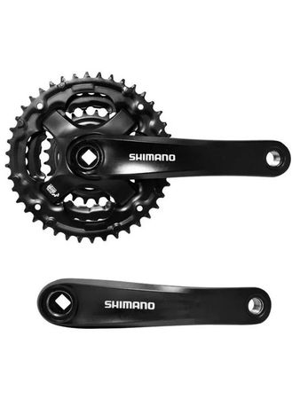 Plato Palanca Shimano FC-TY501 Unisex Ciclismo Negro