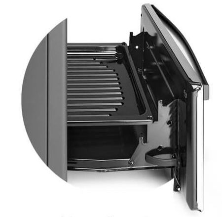 Cocina LONGVIE 13331XF multigas acero inox 56cm encendido luz rejillas fundicion A++
