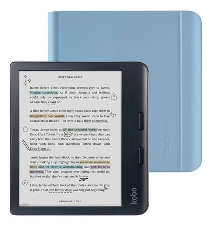 E-reader Kobo Libra Colour Dusk Blue 32gb Con Funda Dusk Blue