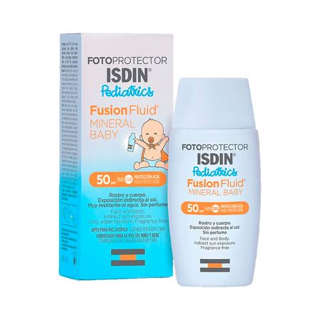Fotoprotector Isdin Fusion Fluid Mineral Baby Spf 50 50 Ml