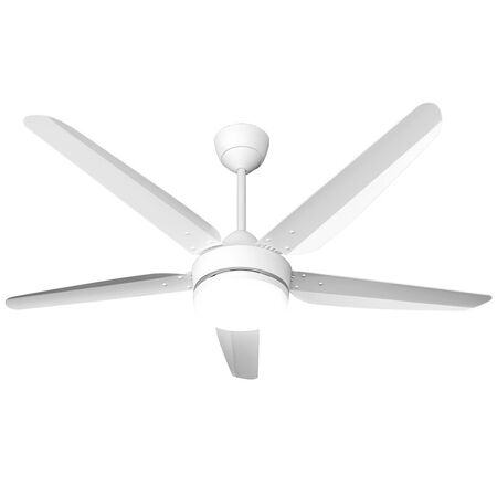 Ventilador De Techo Insigna ISG-56/5PMTBL 5A 80W Blanco