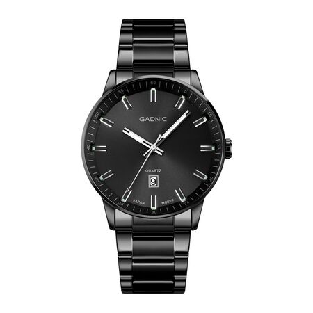 Reloj Analógico Gadnic RELF6RELF7 Pulsera Malla Correa Acero Inoxidable(Negro)