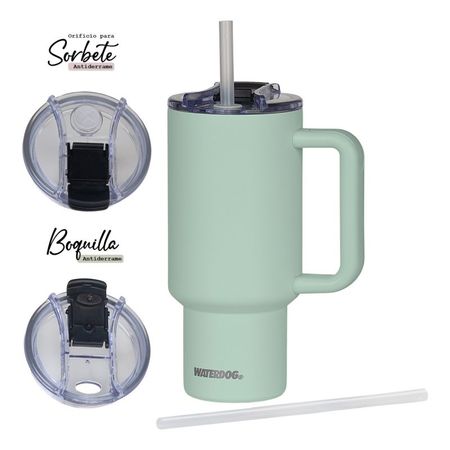 Jarro Vaso Waterdog Térmico Con Manija 900 CC Verde Paraiso