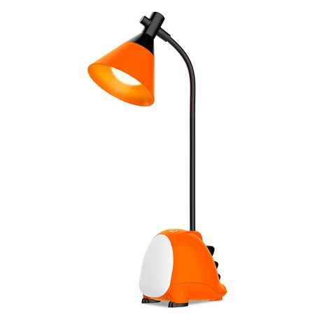 Lámpara De Escritorio Dinosaurios Naranja Gadnic Con Luz Nocturna