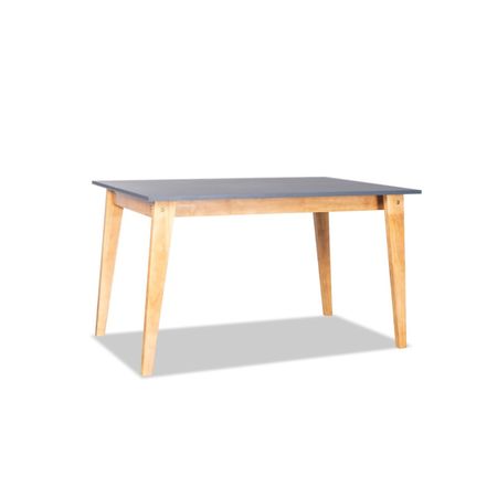 Mesa Escandinava 160cm - Madera Miel con Tapa Gris - Elegancia Nórdica