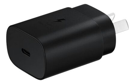Cargador Samsung Travel Adapter SFC USB-C (25w) Black sin cable