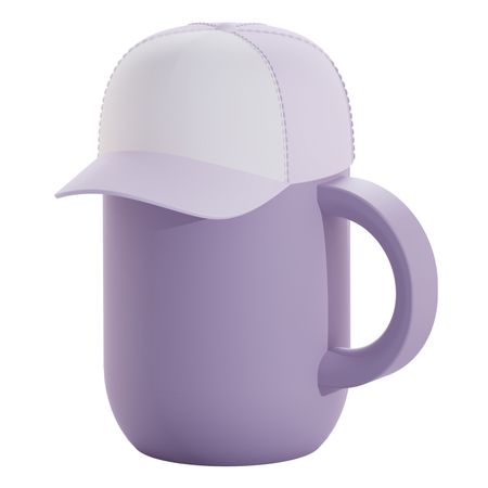 Mug Asobu Happy Hat Trucker Cap 360ml - Purple