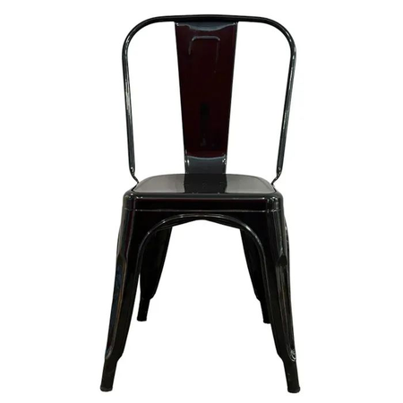 SILLA METALICA TOLIX NEGRO BRILLANTE