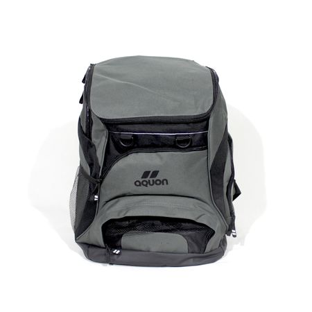 Mochila De Natación Aquon Global 35 Litros Lisas Gris Negro