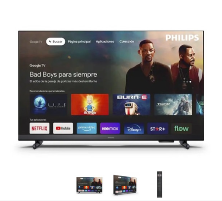 PHILIPS LED TV 32" PHD6918/77 GOOGLE TV TV HD HDMI USB CONTROL VOZ TDA