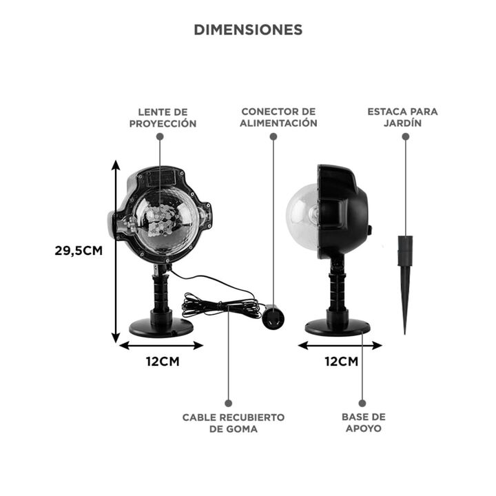 Luz Decorativa Gadnic Exterior IP35 LED Nieve Navidad - Vista 6