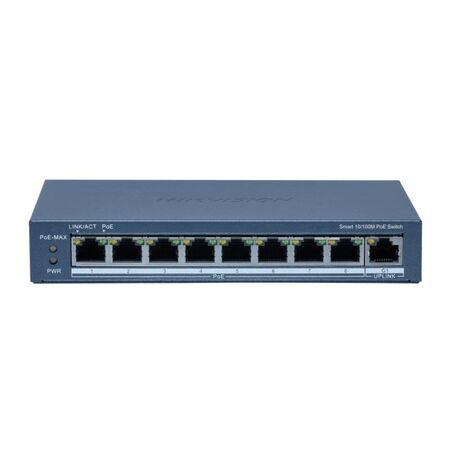 Switch Hikvision DS-3E1309P-EI|M 8 Puertos PoE Fast Eth